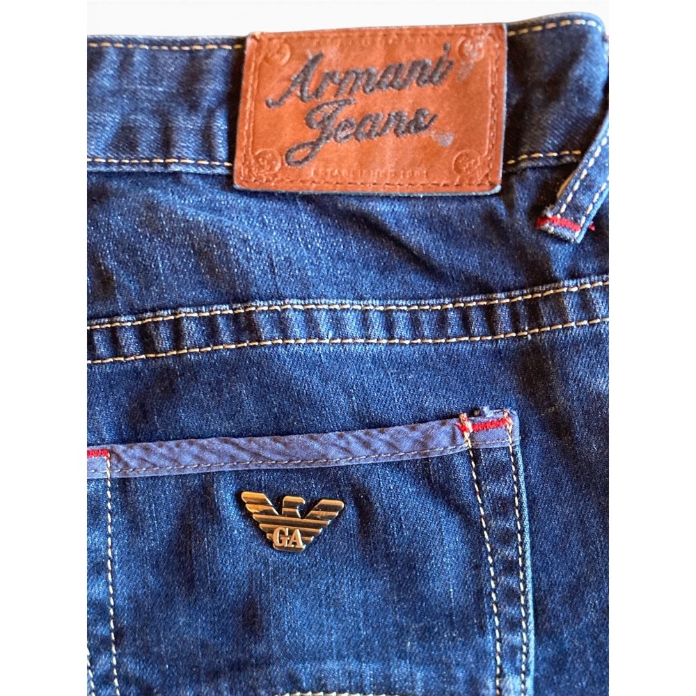 Armani Jeans J19 Regular‎ Fit Dark Wash Denim Jeans Womens Size 29 Made in Italy